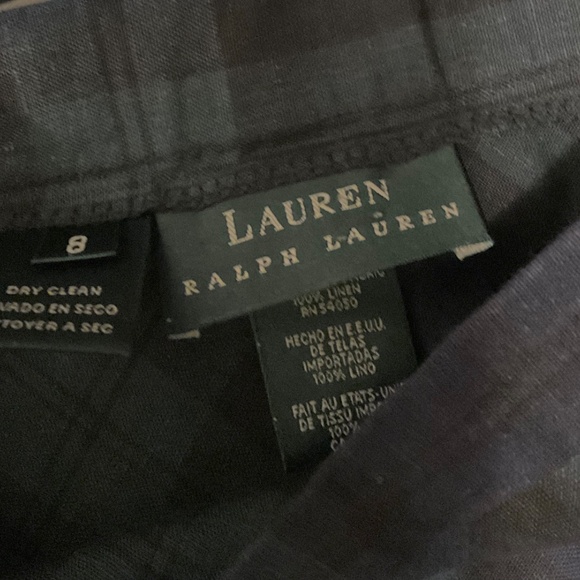 Ralph Lauren Tartan Linen Skirt - Picture 3 of 3